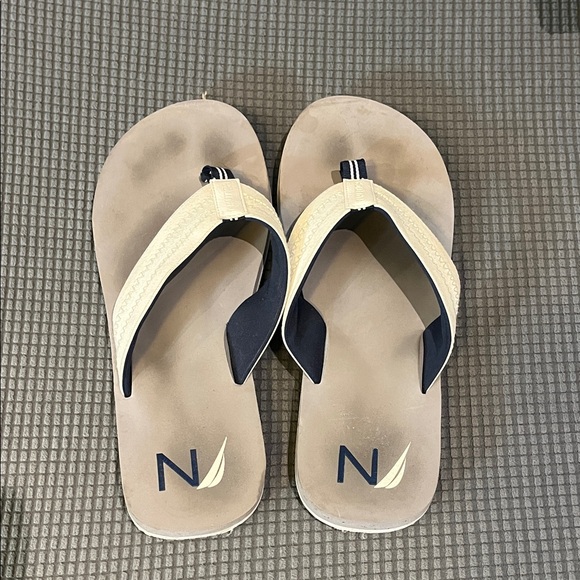 Nautica Tan and Black Sandals - Picture 1 of 1